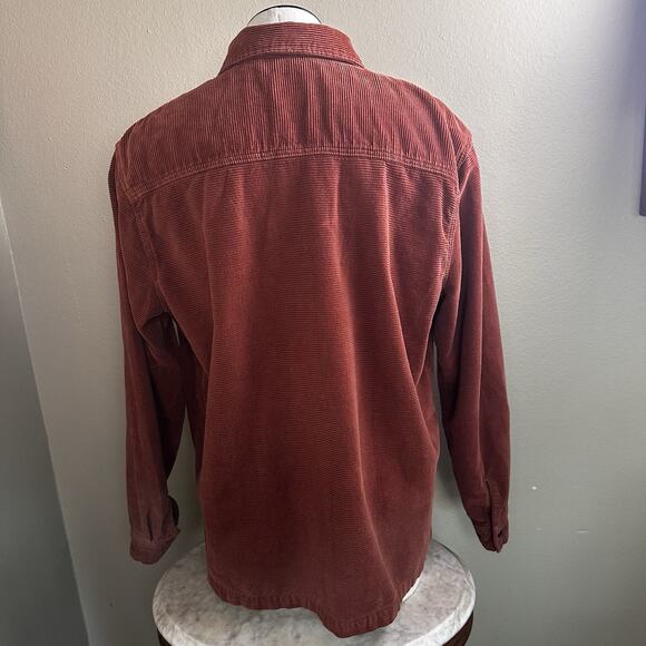Pacific Northwest Union SEA WA Shacket shirt Men XXL Corduroy Burnt Orange - Picture 3 of 16